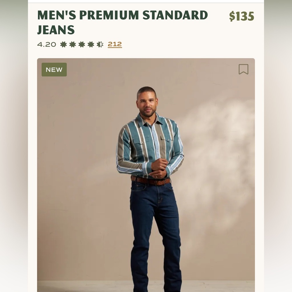 Tecovas Men’s denim